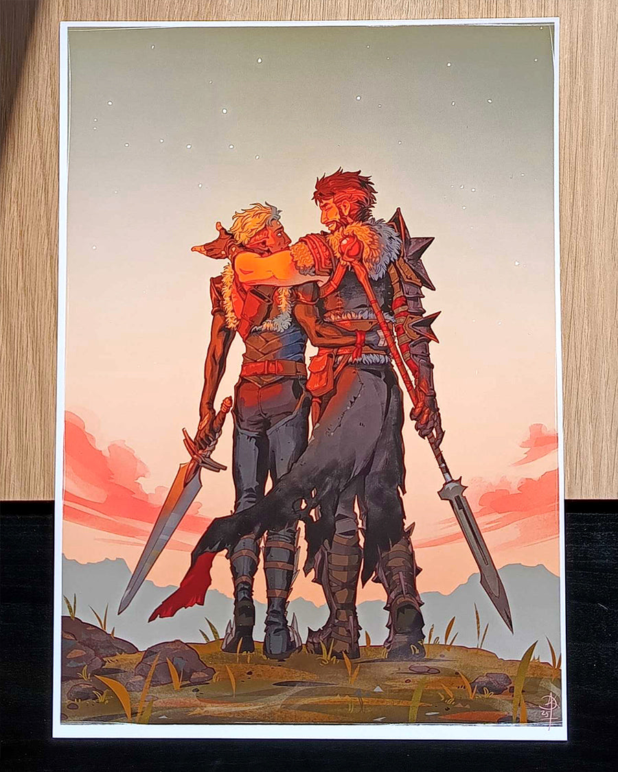 Wanderlust Fenris Hawke A4 Print