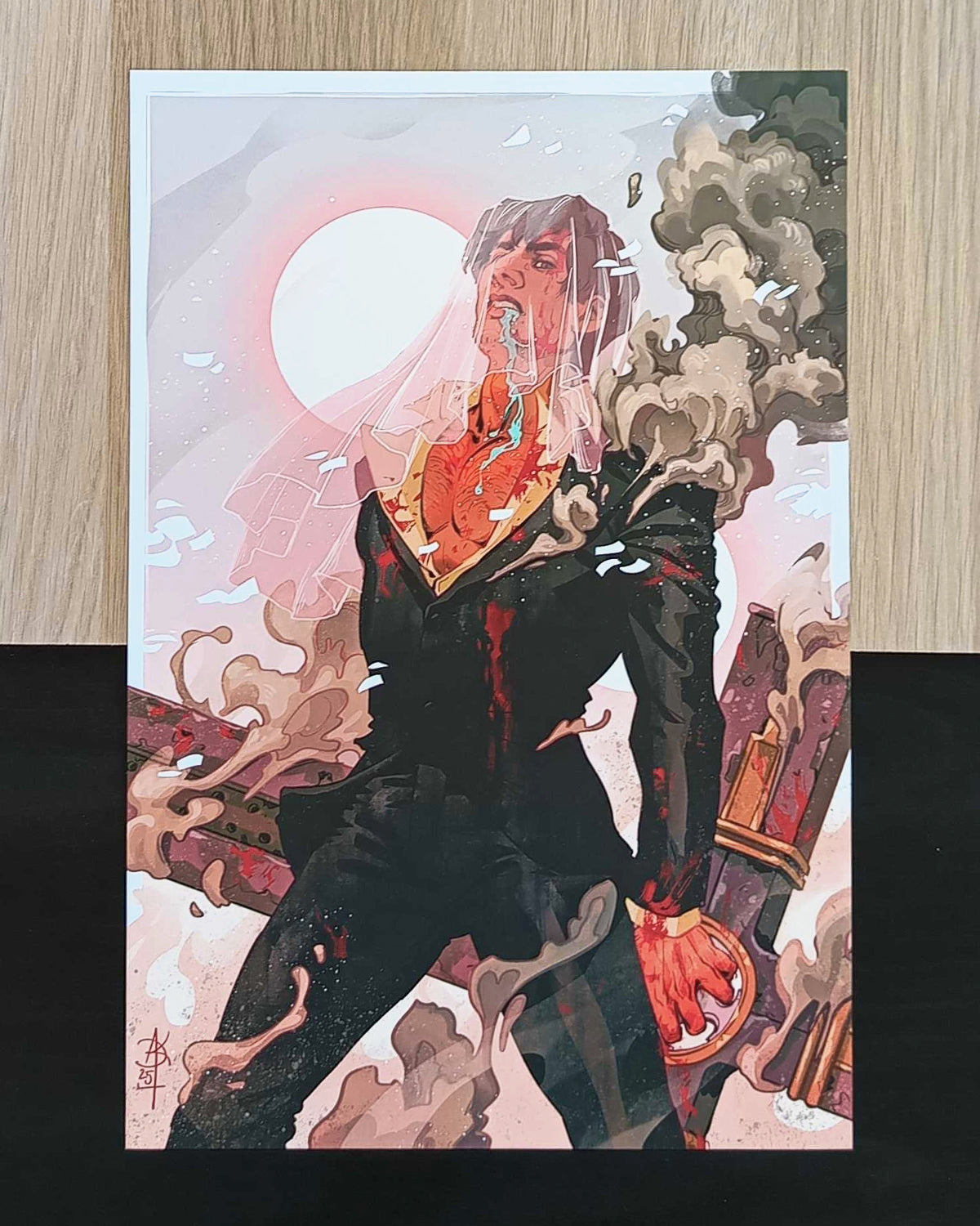 The Bride A4 Print