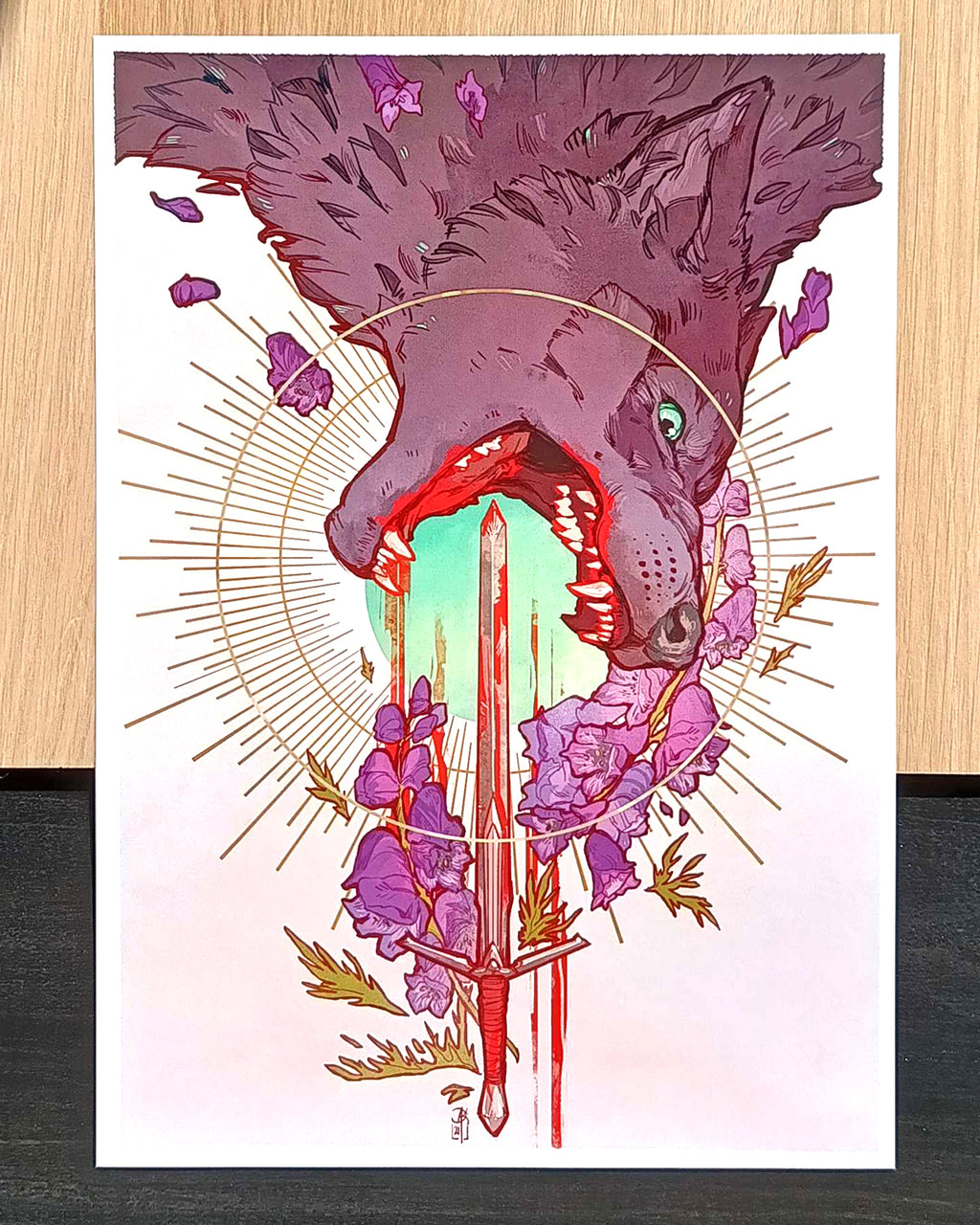 Aconitum A4 Print