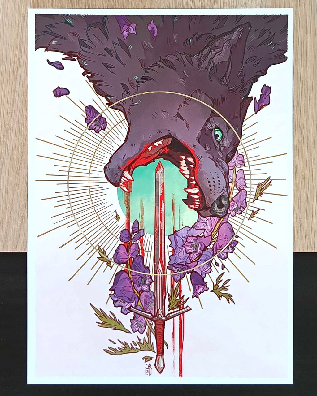 Aconitum A4 Print