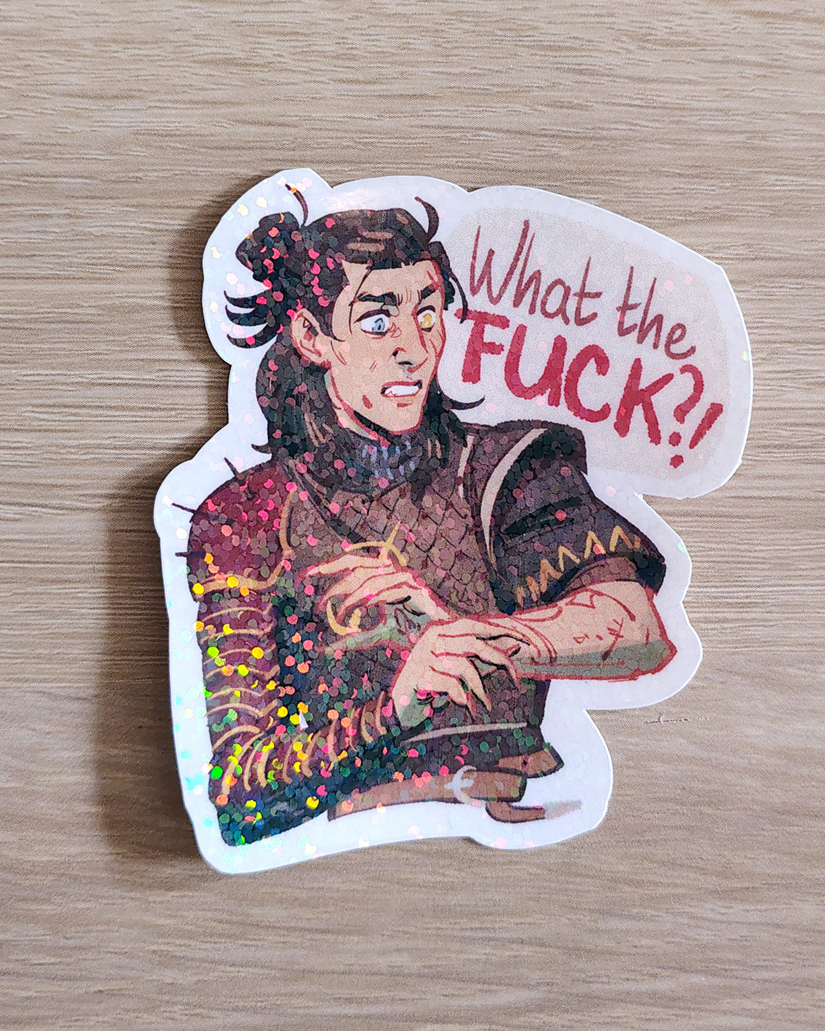 Coen of Laslea Holo Diecut Sticker (7cm)