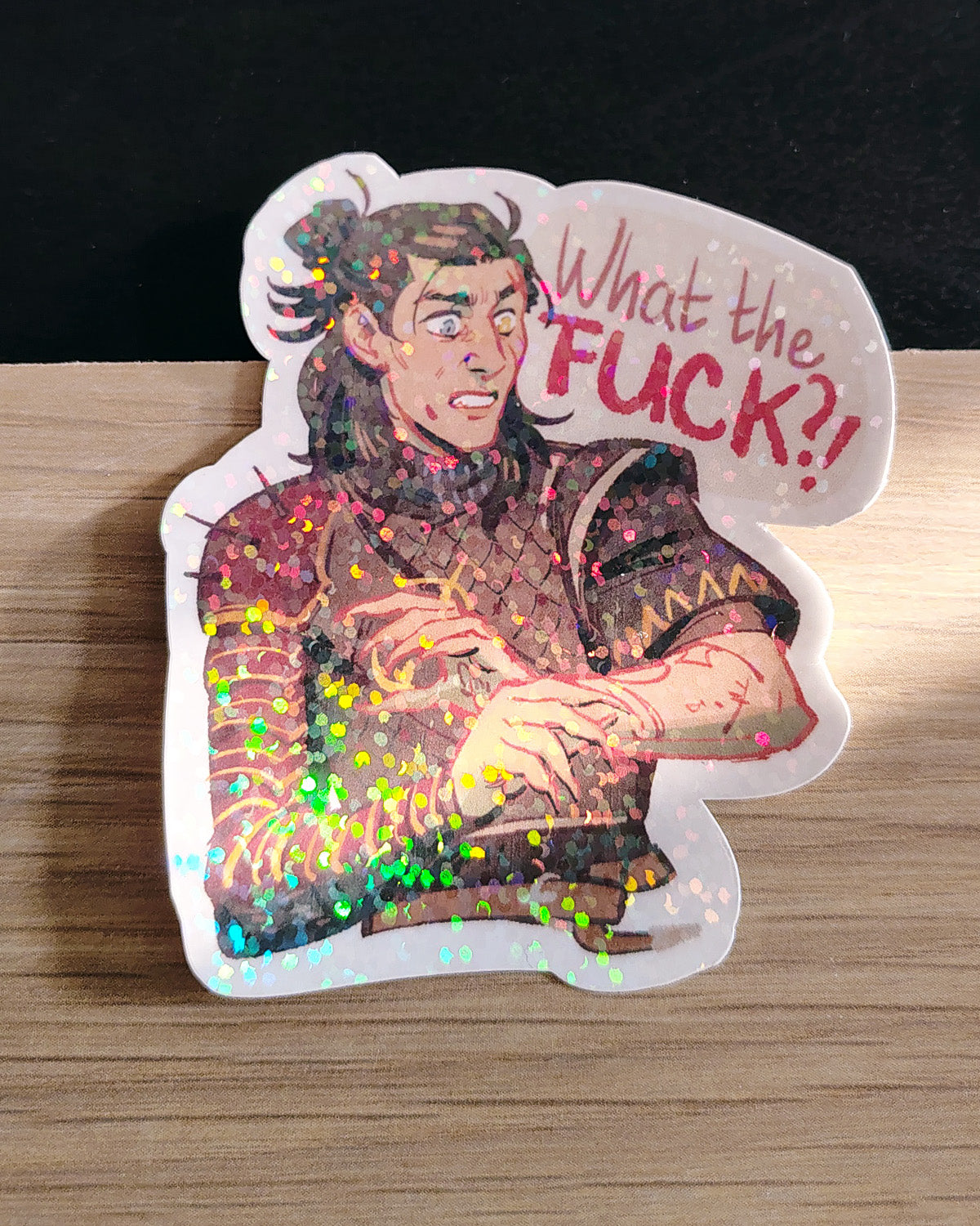 Coen of Laslea Holo Diecut Sticker (7cm)