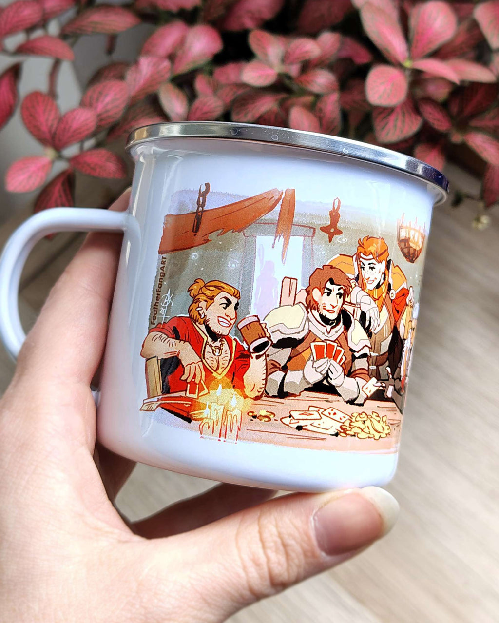 Dragon Age 2 Hanged Man Inn Fenhawke Enamel Camping Mug - PREORDER