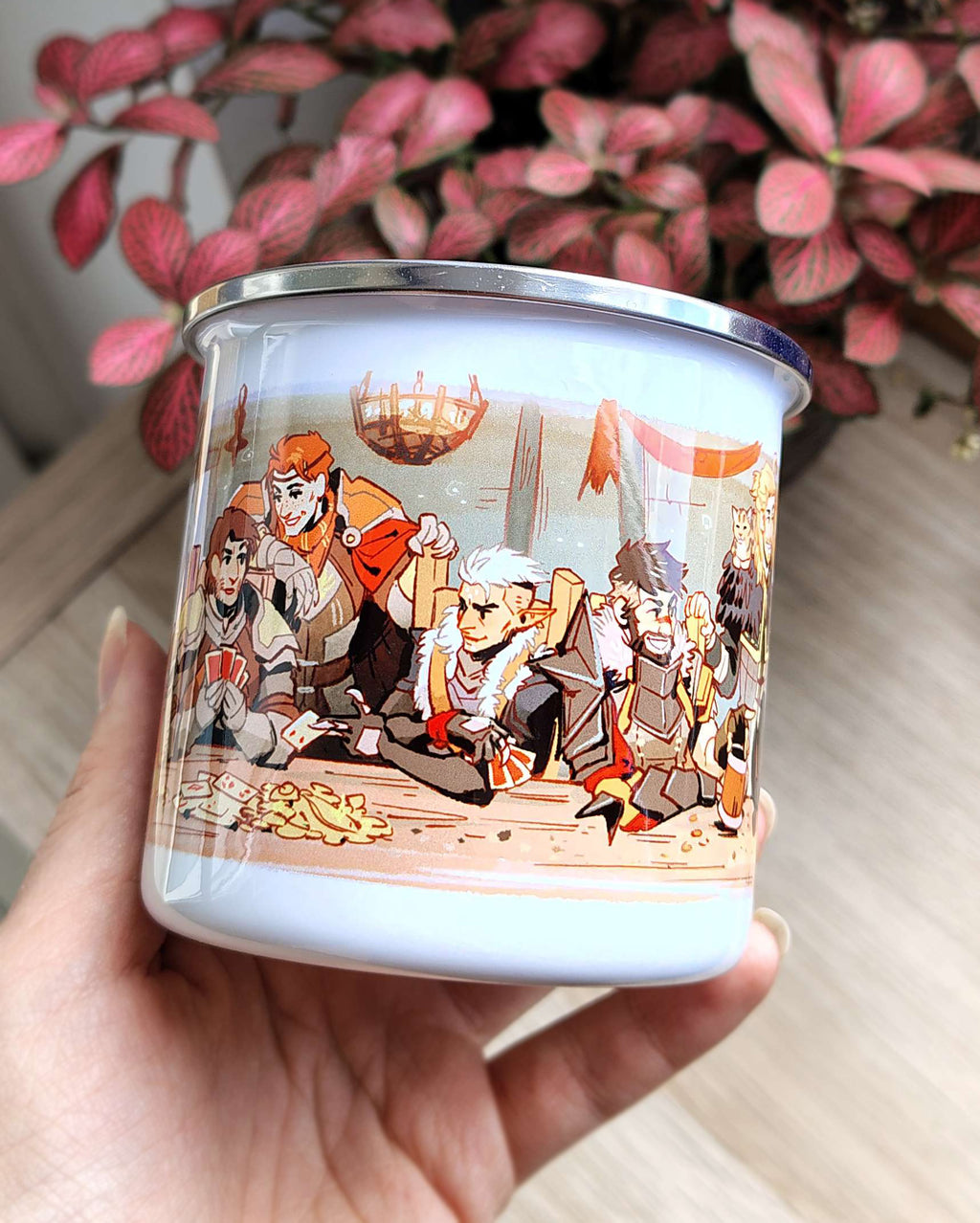Dragon Age 2 Hanged Man Inn Fenhawke Enamel Camping Mug - PREORDER