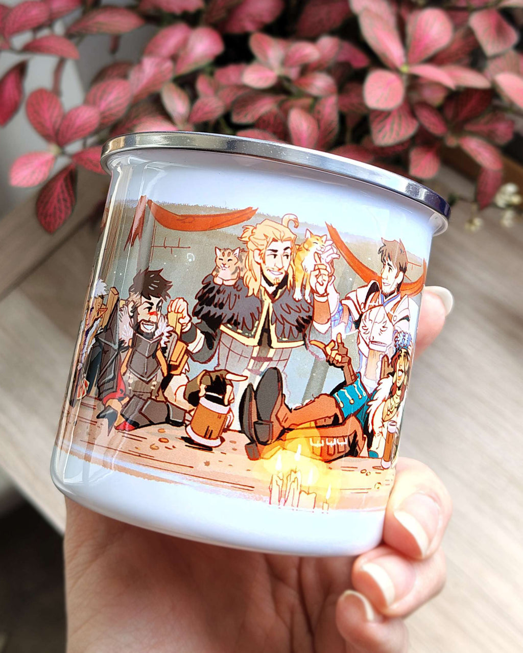 Dragon Age 2 Hanged Man Inn Fenhawke Enamel Camping Mug - PREORDER