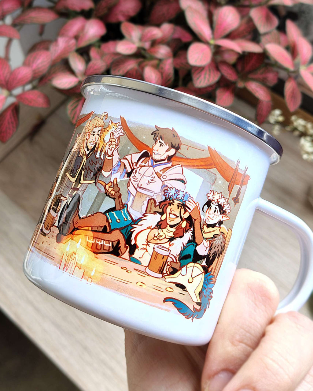 Dragon Age 2 Hanged Man Inn Fenhawke Enamel Camping Mug - PREORDER