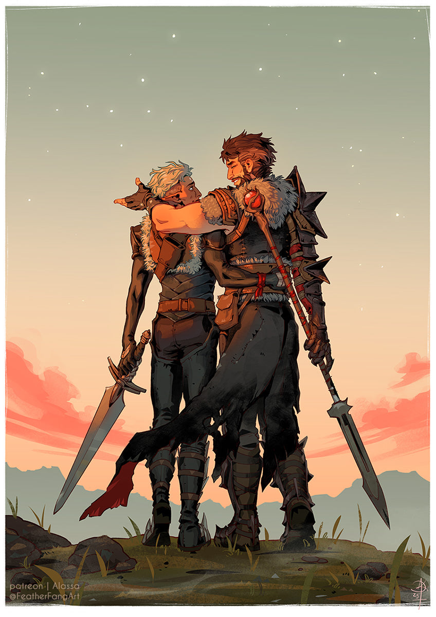 Wanderlust Fenris Hawke A4 Print