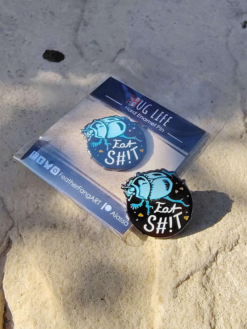 Bug Dungbeetle Thug Life Enamel Pin