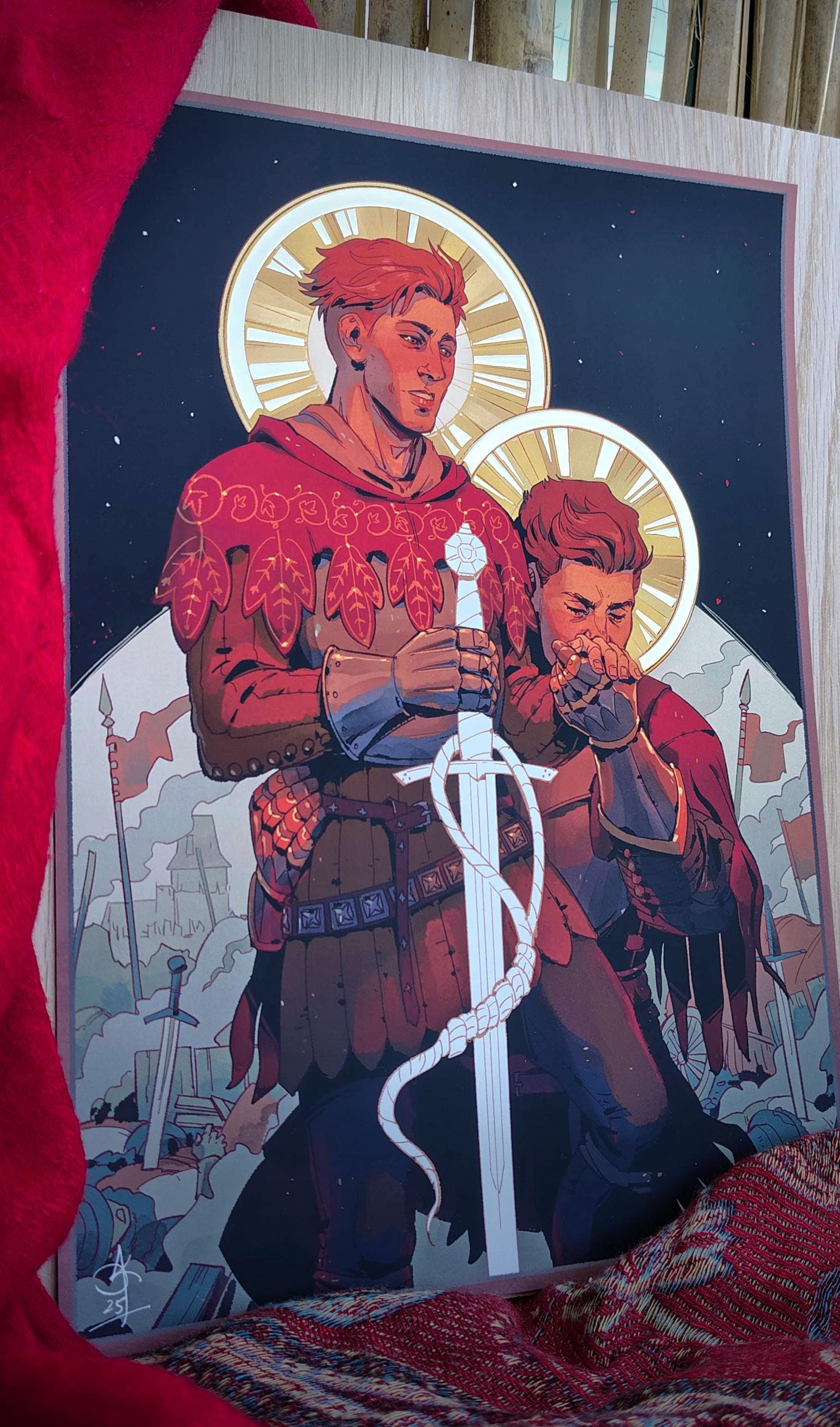 Hansry Golden Foil A4 Print