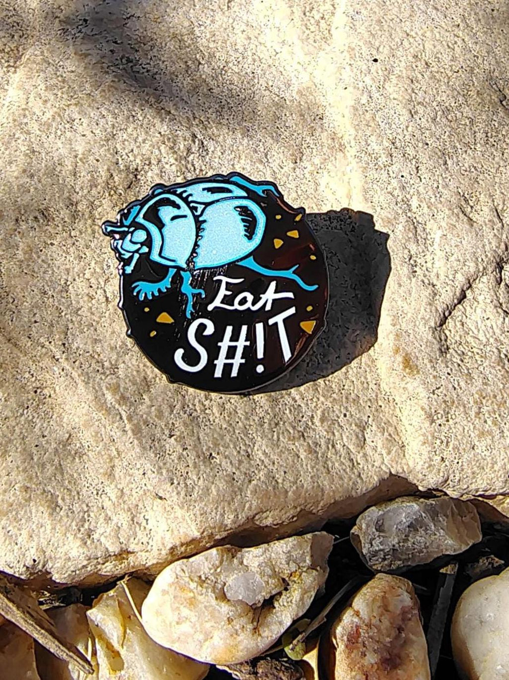 Bug Dungbeetle Thug Life Enamel Pin