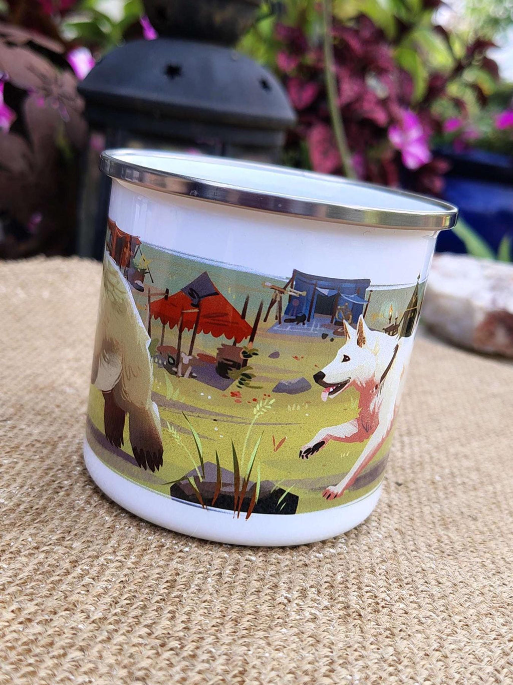 Owlbear Scratch Baldurs Gate 3 Cute Enamel Camping Mug - PREORDER