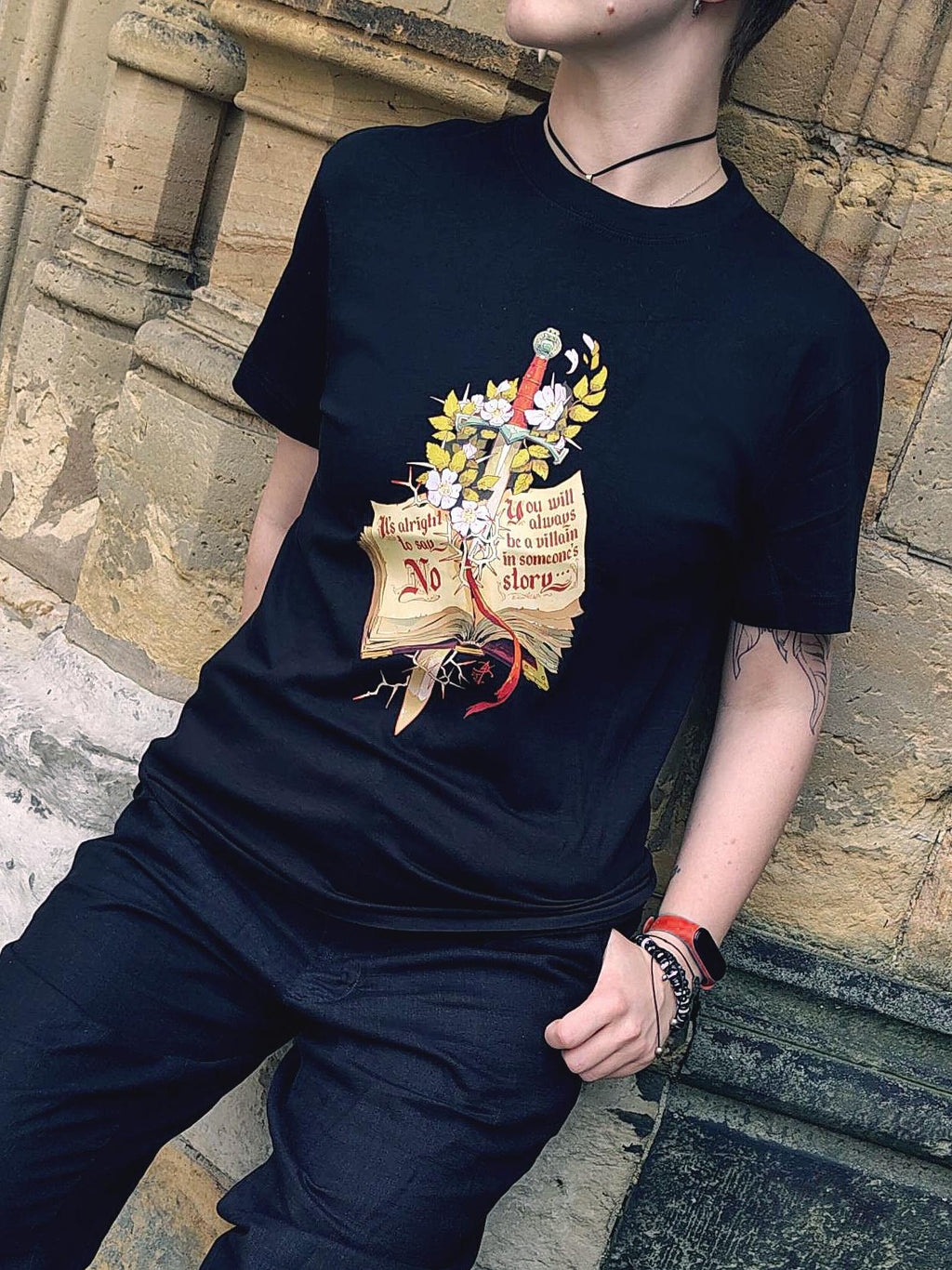 It's Alright to Say No Medieval Design Unisex T-shirt