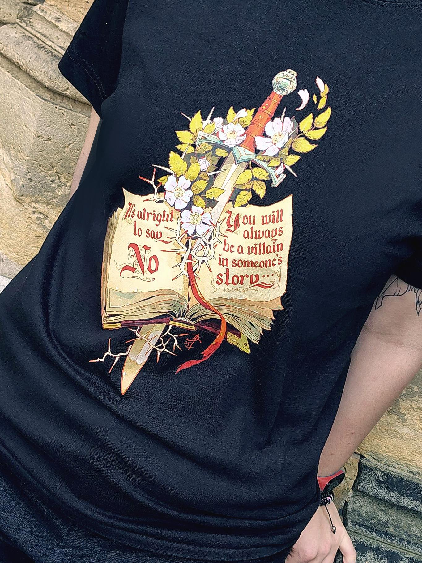 It's Alright to Say No Medieval Design Unisex T-shirt