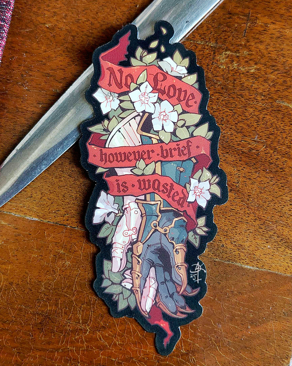 No Love However Brief 10 cm Vinyl Die Cut Solo Sticker