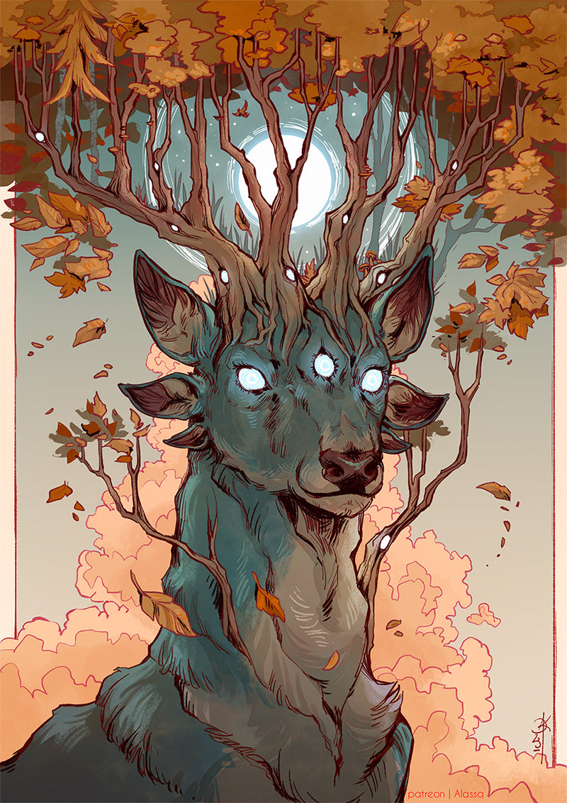 The King Of the Forest A4 Print