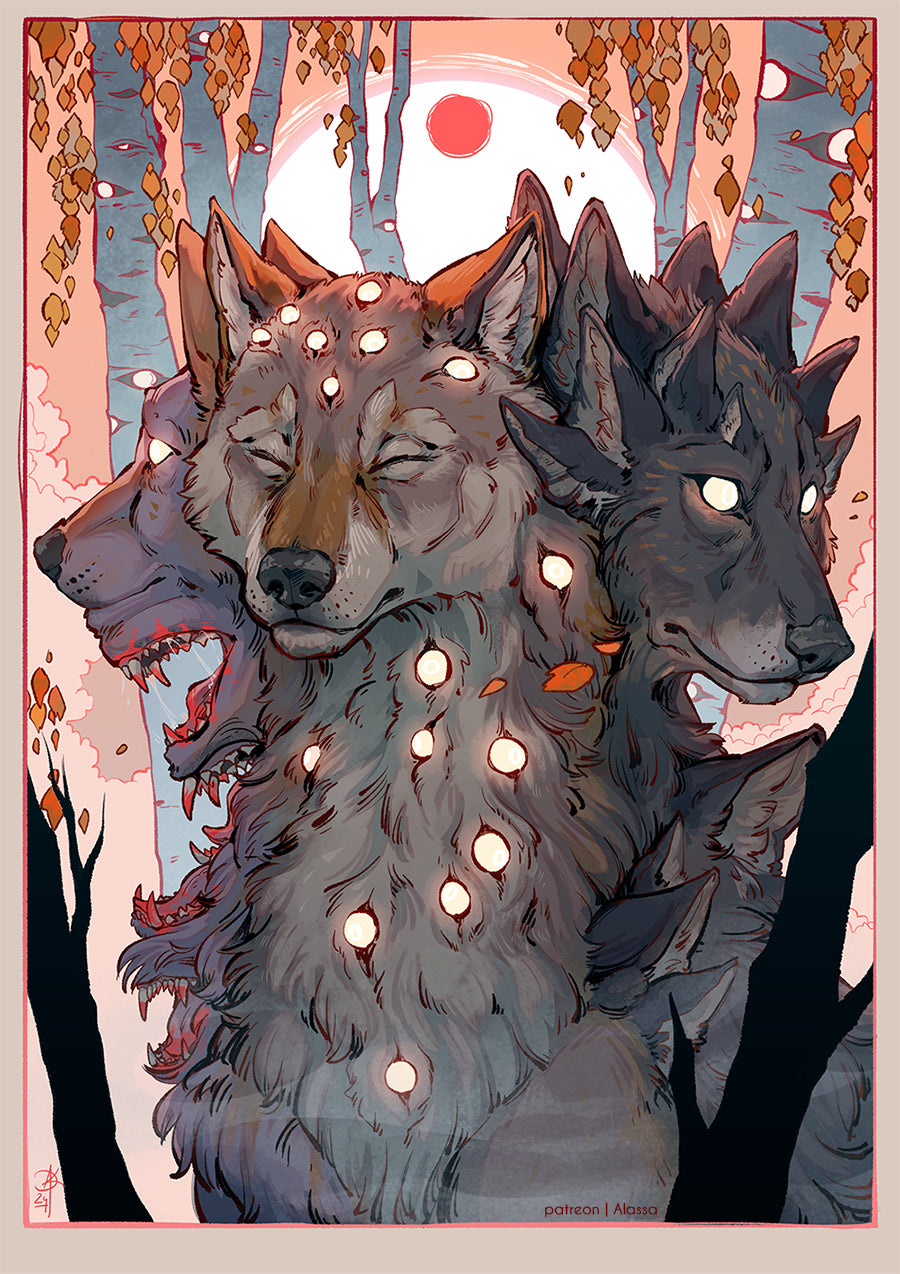 The Many Eyed A4 Print