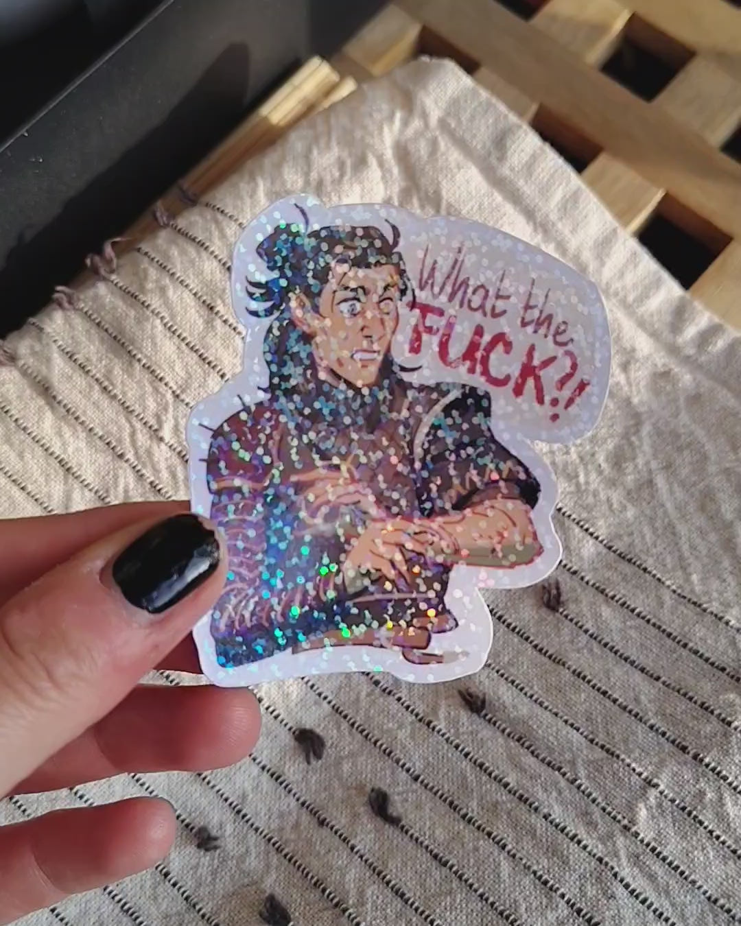 Coen of Laslea Holo Diecut Sticker (7cm)
