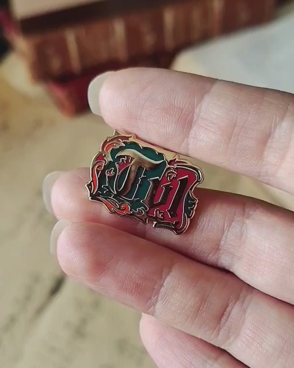 TVL Illuminated Manuscript Meme Medieval Pin 2,5cm