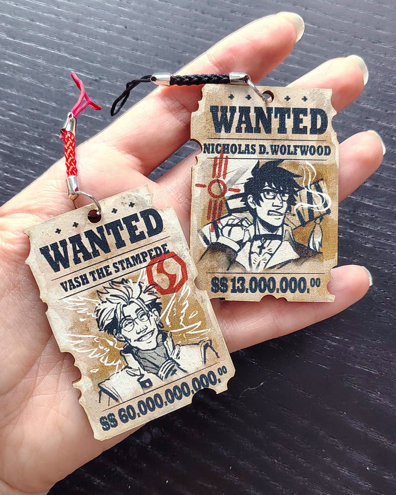 Trigun Maximum Vashwood Wooden Charm
