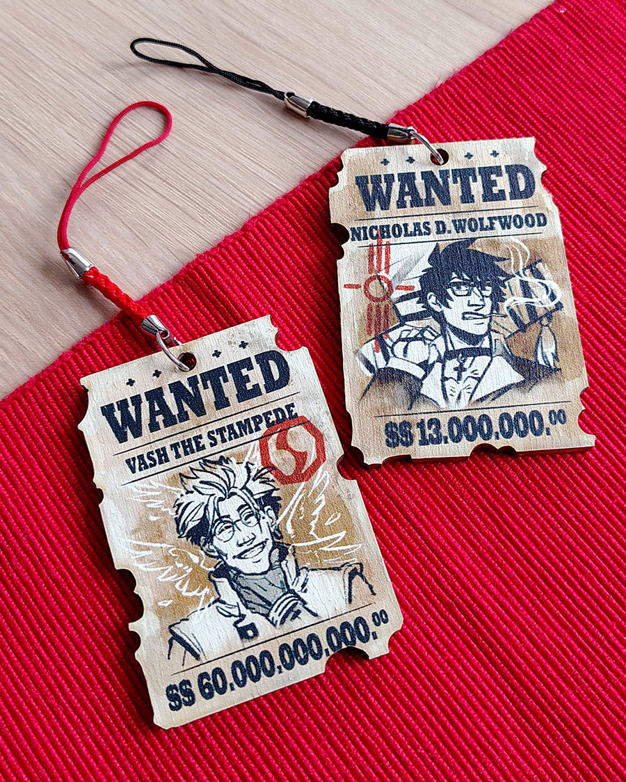 Trigun Maximum Vashwood Wooden Charm