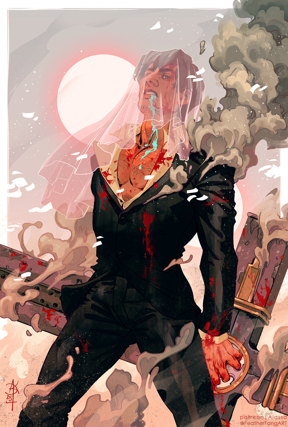 The Bride A4 Print
