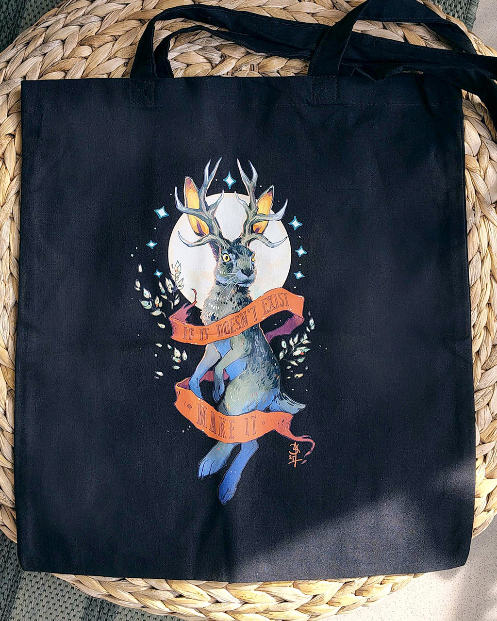 If It Doesn't Exist Make It Jackalope Design Totebag