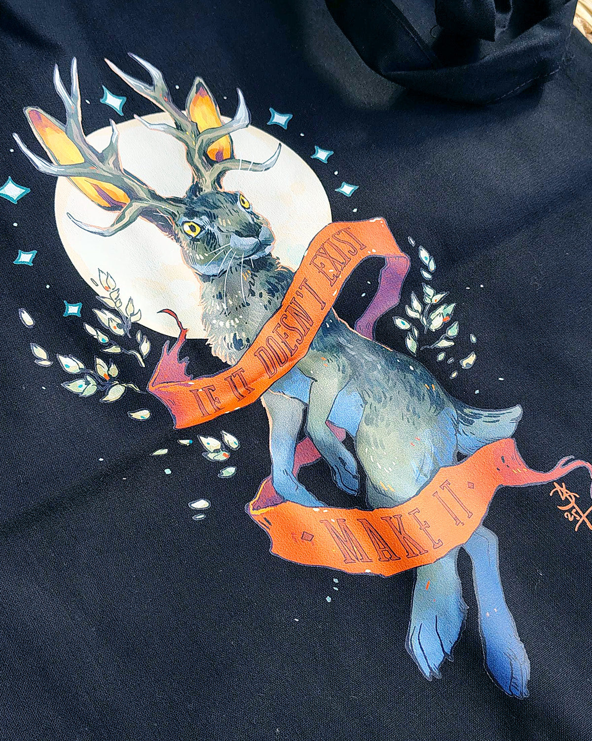If It Doesn't Exist Make It Jackalope Design Totebag