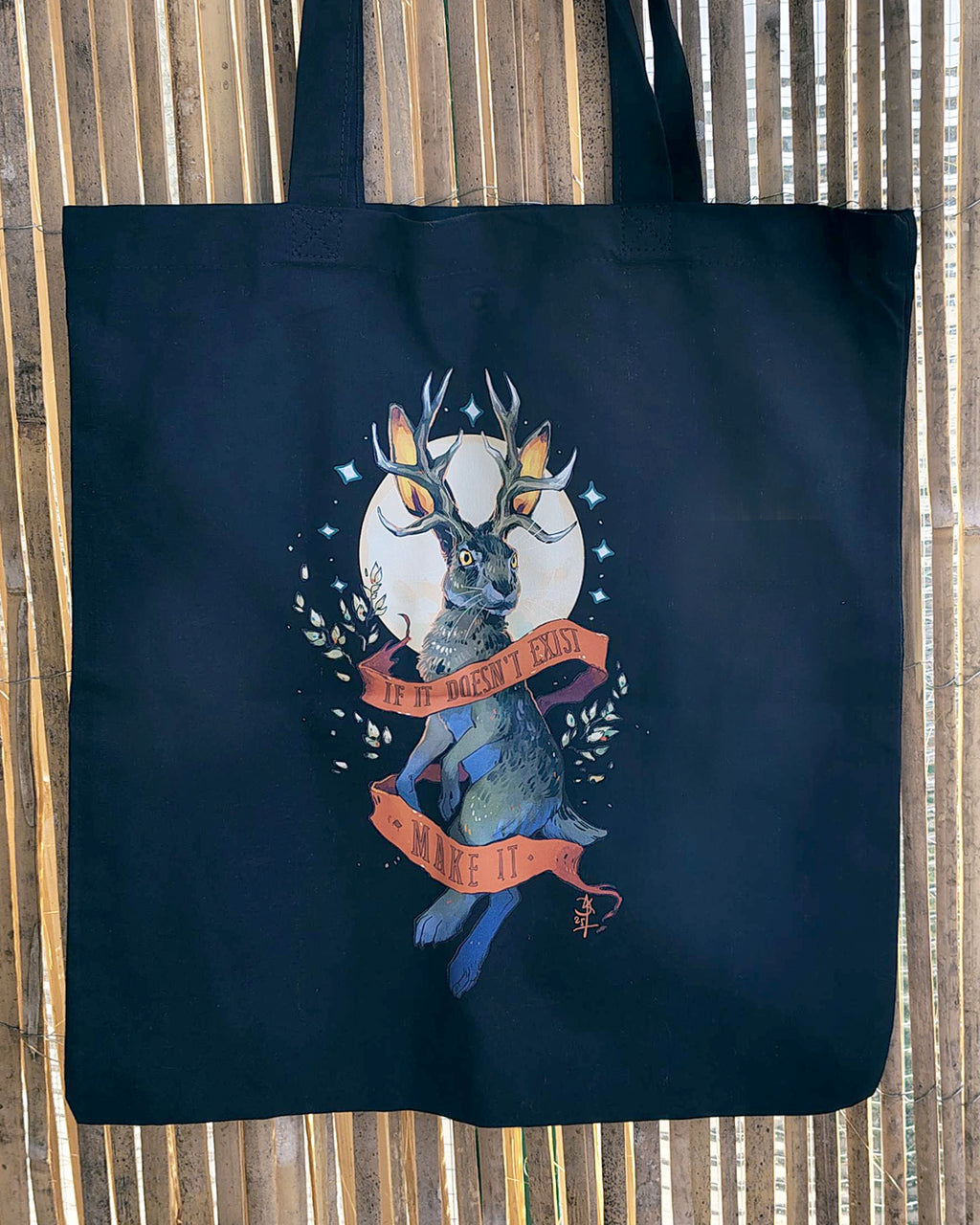 If It Doesn't Exist Make It Jackalope Design Totebag