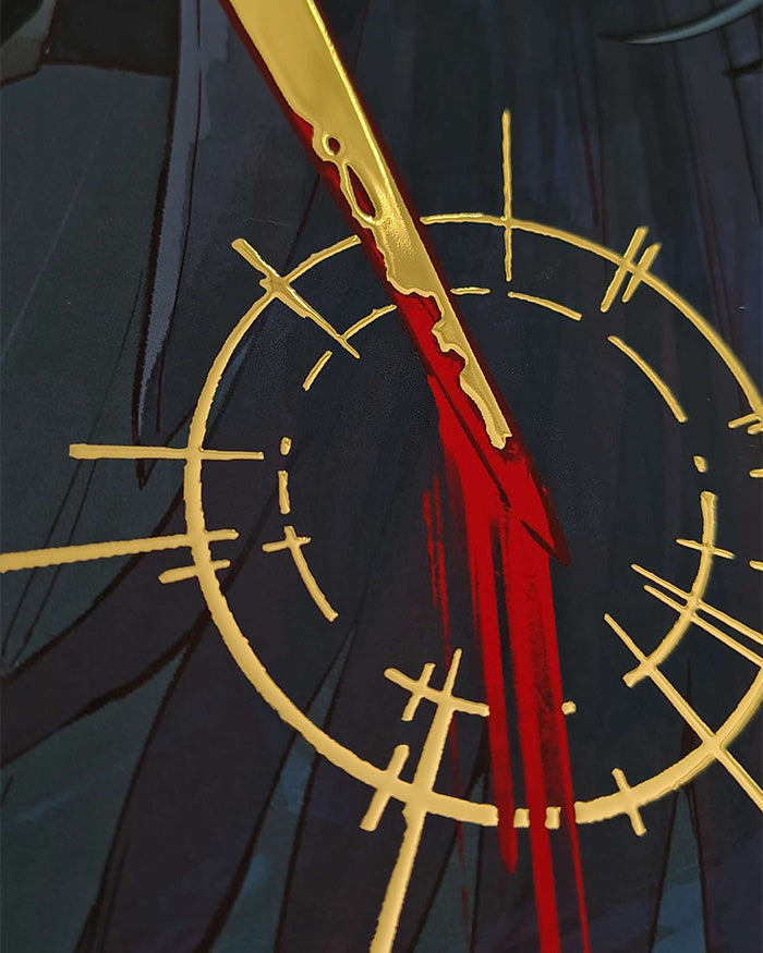Zevran Arainai Golden Foil A4 Print